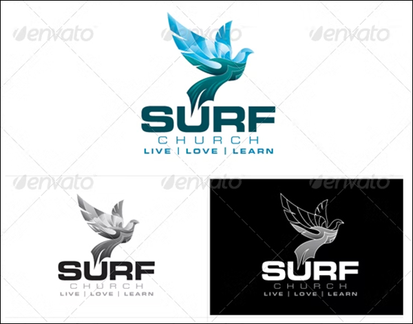 Surf Church Logo Template