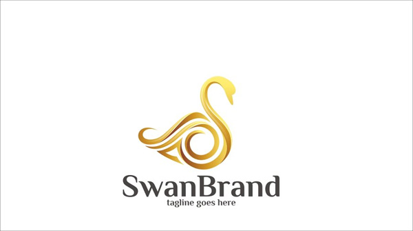 Swan Brand Logo Template