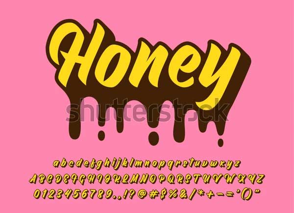 Sweet Honey Logotype Text Effect