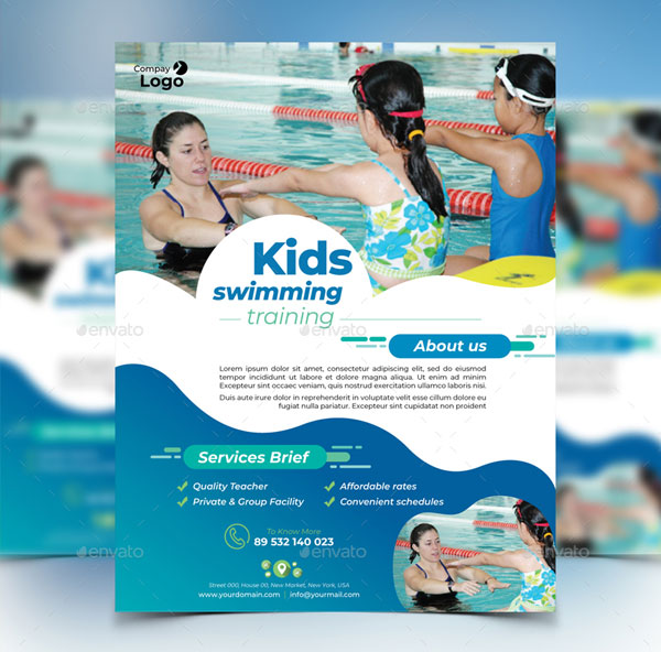 Swimming Staff Training Flyer