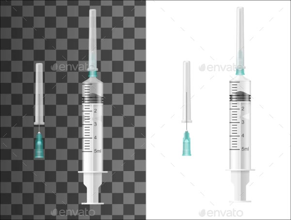 Syringes Realistic Mockup