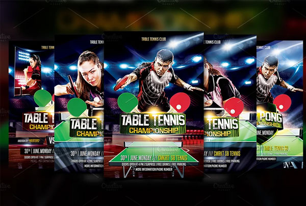 Table Tennis Flyer Template