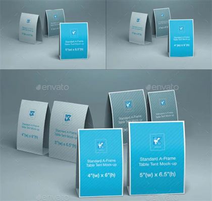 Table Tent Promotion Mock-up