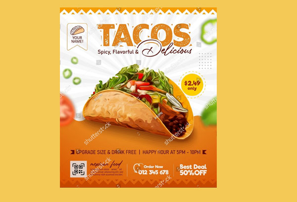 Tacos Food Flyer Template Download