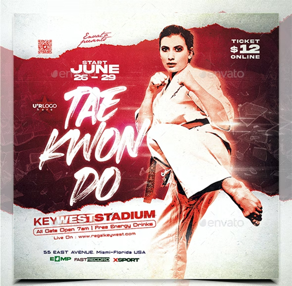 Taekwondo Sport Flyer Template