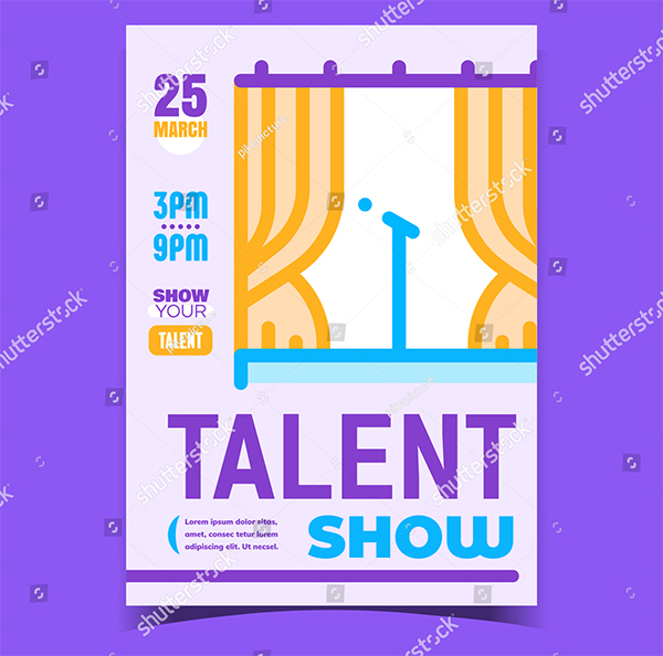 Talent Show Creative Brochure Templates