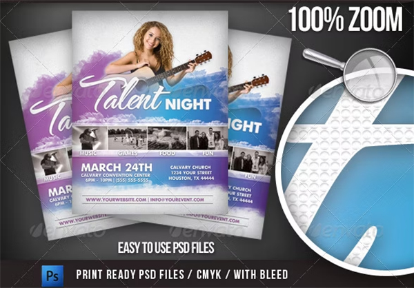 Talent Show Event Flyer