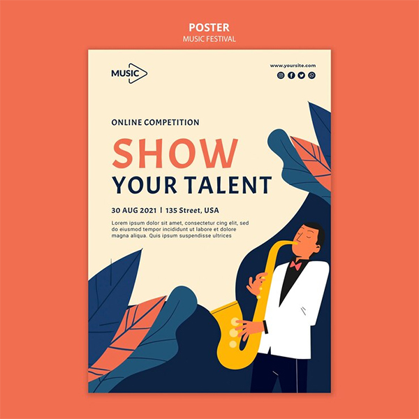 Talentte Show Free Template