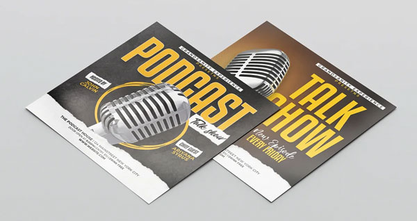 Talk Show Podcast Flyer