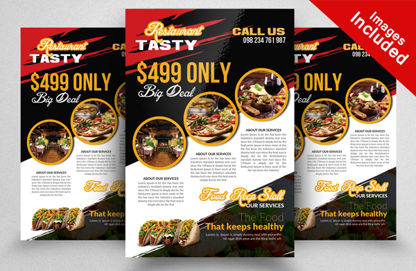 Tasty Restaurant Flyer Design