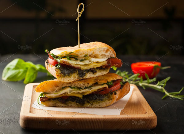 Tasty sandwich Brochure Template