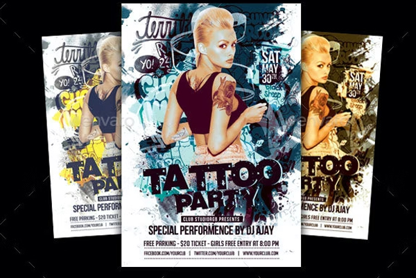 Tattoo Girl Flyer