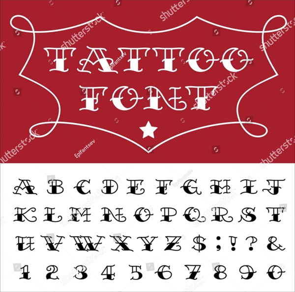 Tattoo Vector Font