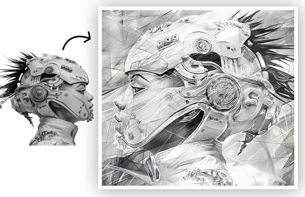 Tech Paint Sketch Photoshop Action