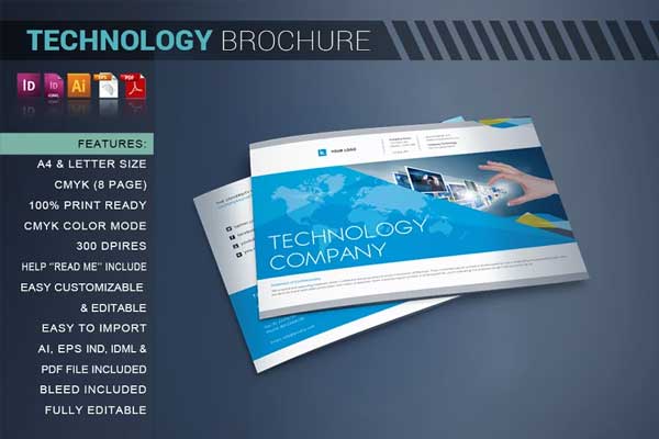 Technology Brochure Catalog Template