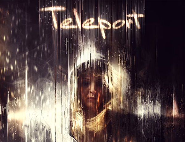 Editable Teleport Photoshop Actions