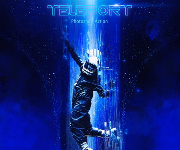 Teleport Photoshop Actions