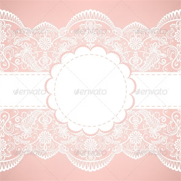 Template for Wedding Invitation Greeting Card