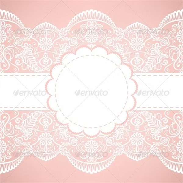 Template for Wedding Invitation Greeting Card