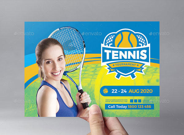 Tennis Flyer PSD Template Design
