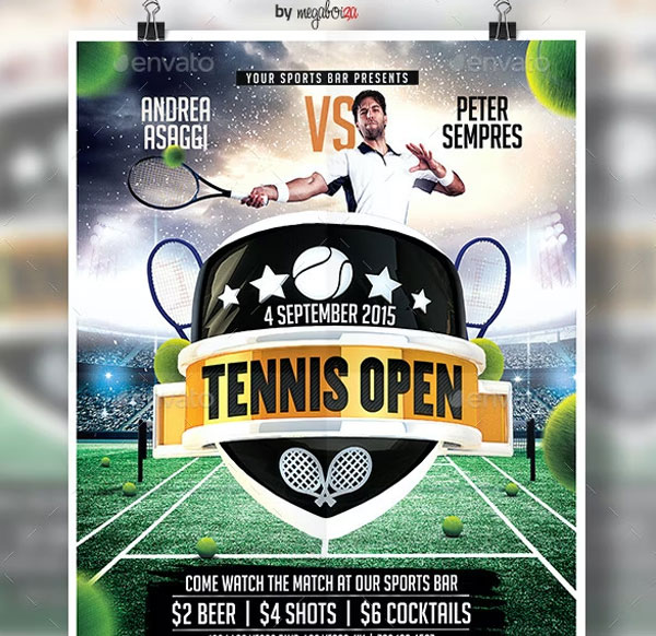 Tennis Open Flyer & Poster Template