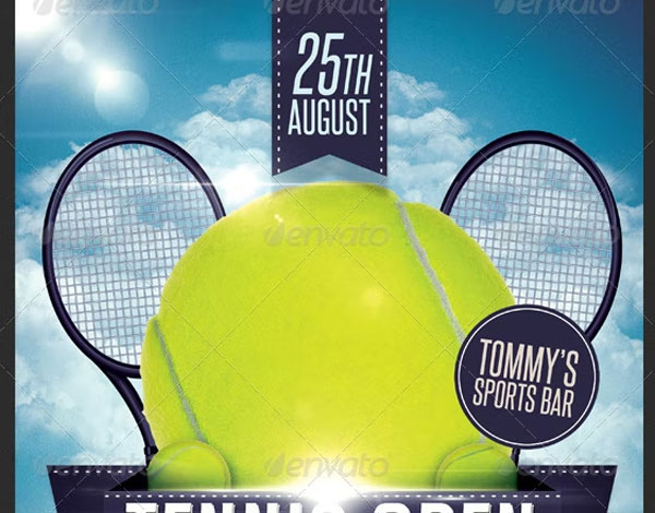 Tennis PSD Flyer Template