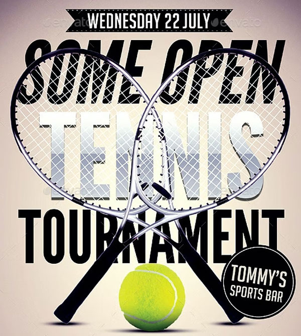 Tennis Promotion Flyer Template