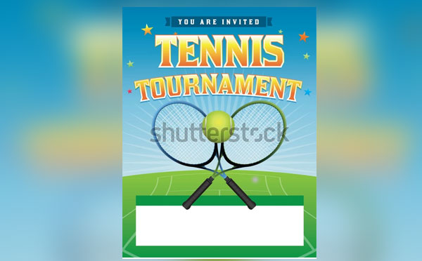 Tennis Tournament Vector Flyer