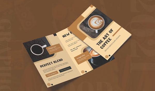 The Art Of Coffee Bifold Brochure Design Download