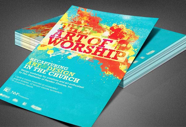 The Art of Worship Church Flyer Download