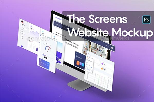 The Screens Website Mockup
