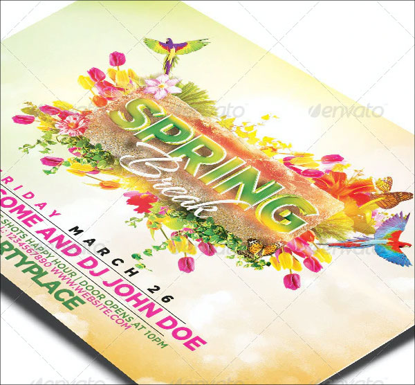 The Spring Break Flyer Template