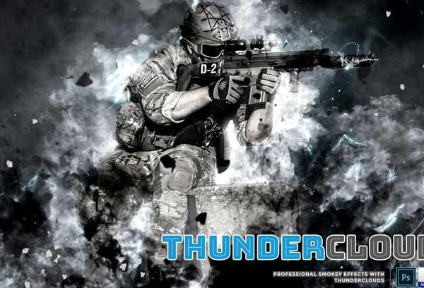 Thunder Cloud Photoshop Action