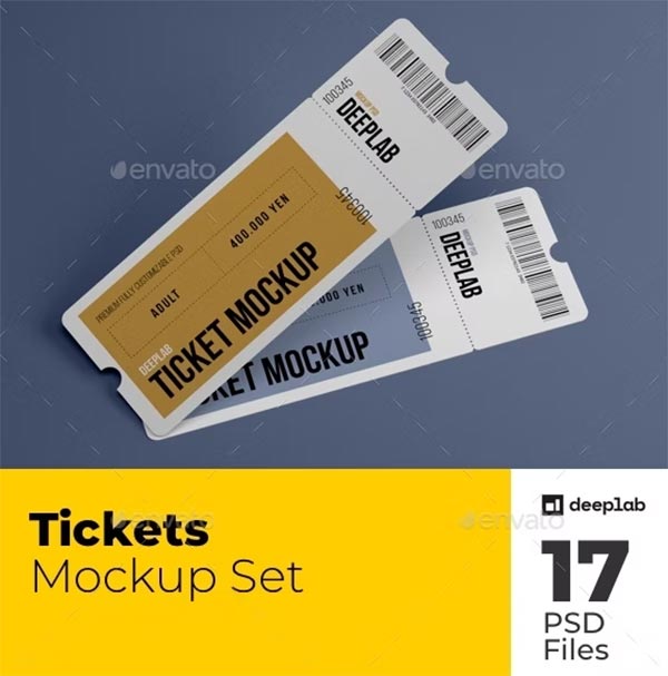 Tickets Mockup Set