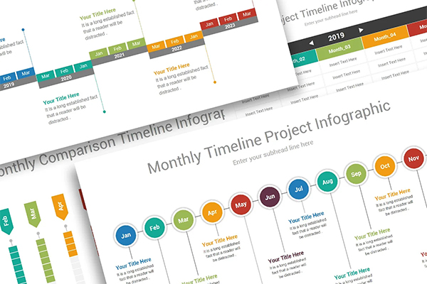 Timeline Infographics Brochure