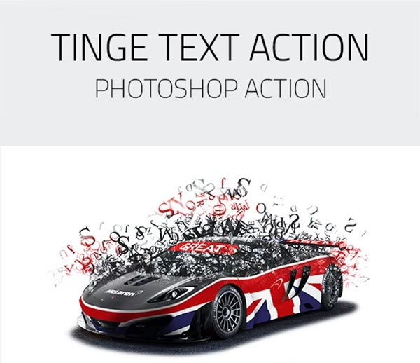 Tinge Text Photoshop Action