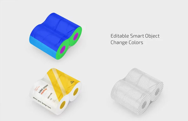 Toilet Paper Mockup Set