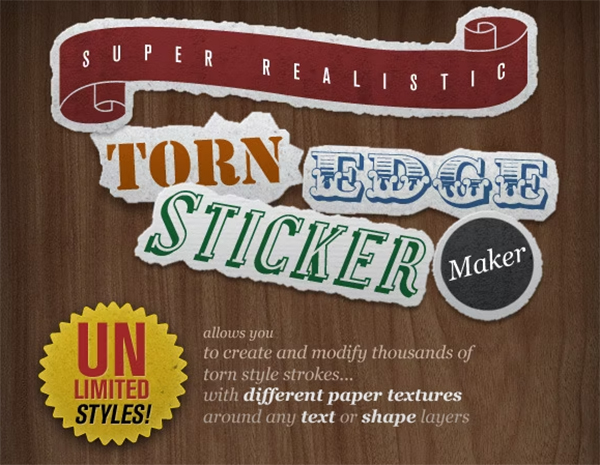 Torn Edge Sticker Maker