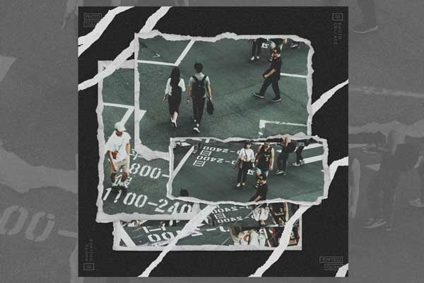 Torn Paper Collage Photoshop Effect