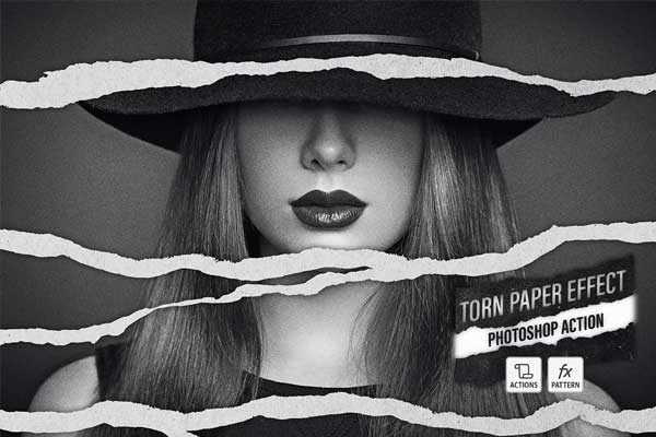 Torn Paper Effect Photoshop Action