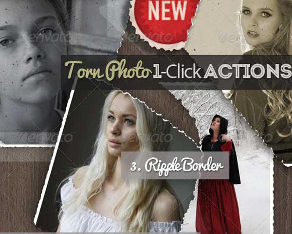 Torn Paper Photoshop Actions