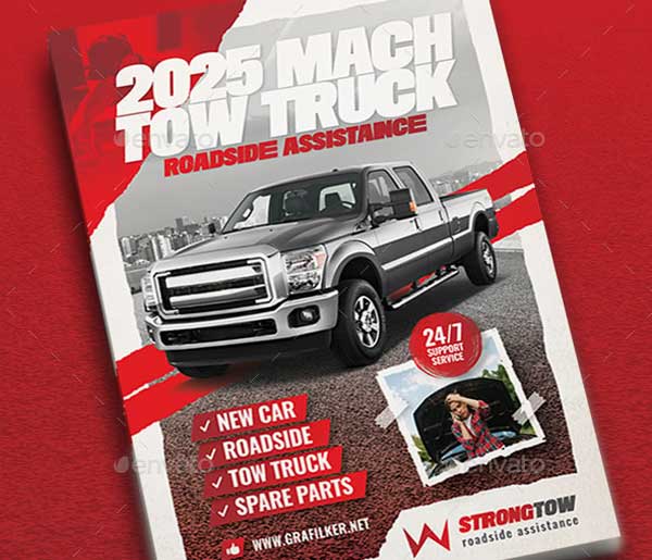 Tow Truck Flyer Templates