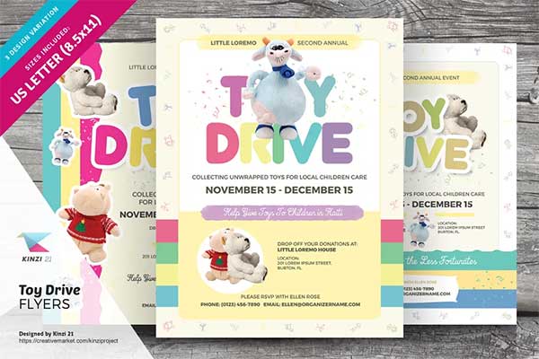 Toy Drive Flyer Templates
