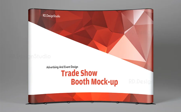 Trade Show Display Booth Mockup PSD Template