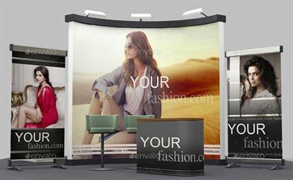 Trade Show Booth PSD Mockups