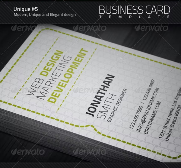Transparent Unique Business Card Template