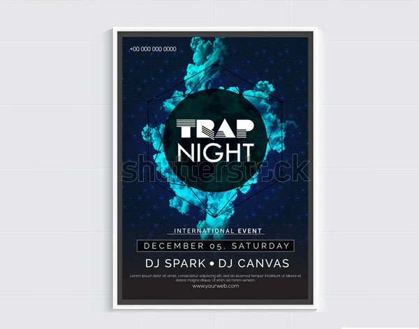 Trap Night Party Template