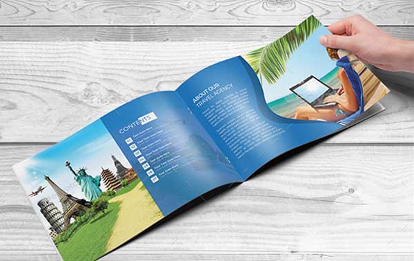 Travel Agency Brochure, Catalog Template