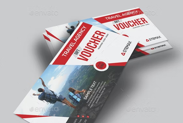 Travel Agency Gift Voucher Card