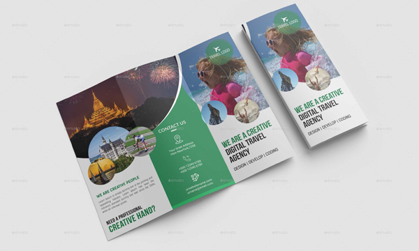 Travel Agency Trifold Brochure Design